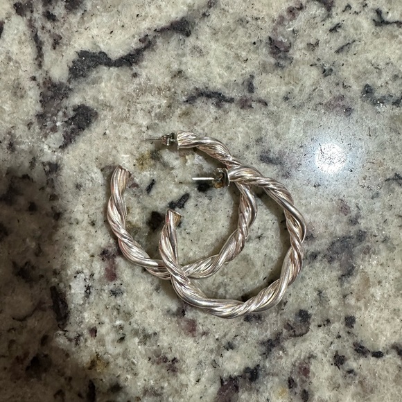 Shelia Fajl silver hoops - Picture 1 of 2